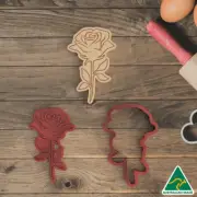 Rose Cookie Cutter and Embosser Stamp