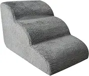 Dog Stairs Pet Ramp Stairs Dog Ramp for Bed Pet Dog Steps 3 Tiers Training Stairs Removable and Washable Multicolor