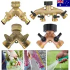 3/4" Brass Double Two Way Four Way Garden Tap Connector Adaptor Hose Splitter XL