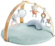 Ingenuity Cozy Spot Reversible Duvet Activity Gym & Play Mat with Wooden Toy ...