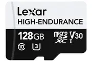 Lexar 128GB High-Endurance microSDXC UHS I C10 UHS Memory Card [LMSHGED128G-BCNNG]