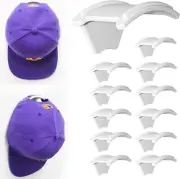 Hat Holder 12pcs Hat Organizer Rack for Baseball Cap Hook Wall Mount Adhesive