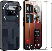 [FDHYFGDY] 2+1 Screen Protector for Nothing Phone 3a Tempered Glass, Camera Protection and Glass Screen Protector, 9H Hardness, Anti-Bubble HD Screen Protector