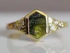 Moldavite Ring Moldavite Gift Ring Unique Moldavite Ring Best Gift Silver Ring