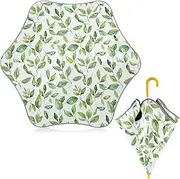 [Caihoyu] Kids Umbrella with Reflective Strip Rain & Windproof Umbrella with Pinch-Proof Closure and Easy-Grip Hook Handle for Girls & Boys