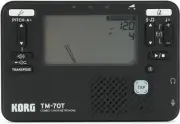 Korg TM-70 Tuner and Metronome - Black (5-pack) Bundle