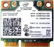 Intel 7260HMW 802.11b/g/n Wireless N300 Bluetooth 4.0 Half Mini PCI Express Card