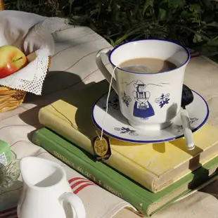 韓國1537  牛奶女孩 咖啡杯盤組  杯盤組  咖啡杯 咖啡盤 紅茶杯 Ooh La La