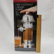Fire Hydrant Liquor Dispenser for Bar Mancave Firefighter Godinger Silver Art Co