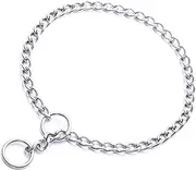 Mile High Life | Dog Training Chain Collar | Stainless Steel Slip P Ring | Choke Collar | Weather Proof | Tarnish Resistant | Variety Size and Weight Choices (23in/60cm-3.5mm)