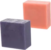 LALADEFIEE 2pcs Natural Handmade Bath Soap Bars for Women Essential Oil Cleanser Individually Wrapped Body Soap