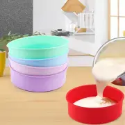 Kitchen Bread Cake Bake Round Mold Tray Pan Bakeware Baking Mould Tools Silicone