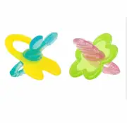 Nuby Chewbies Silicone Teether 2-Pack Pink