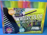 44 Piece Watercolor Art Set, with Carrying Case Art 101 Budding Artist