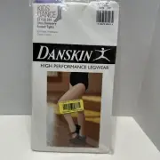 Danskin Girls Footed Tights Style 331 Size INT 6x-7 White New In Pack