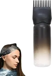 Reusable Oil Comb Brush - 6 Ounce Shampoo Applicator Bottle, Scalp And Root Comb Container | Graduated Scale For Controlled Oil Distribution, Perfect For Salons, Scalp Treatments And Professional Hair
