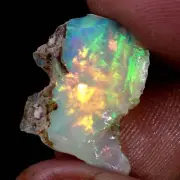 Ethiopian Opal Welo Fire Rough CRYSTAL 06.70 Cts AAA+ Cutting Jewelry USA DEALER