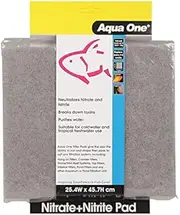 Aqua One Nitrite Nitrate Pad Neutralises Toxins Filter Media Fish Tank 10458