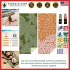 Large 71"x32" Double-Sided Palm Microfiber Towels - Perfect for Beach & Gym
