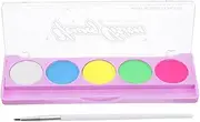 Liquid Eyeliner Palette Neon Face Paint Set Water-soluble Face Makeup for Cosplay Halloween Portable Palette Vibrant Colors