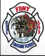 New York Fire Department (FDNY) Engine 331 Ladder 173 Crossbay Flukes Patch