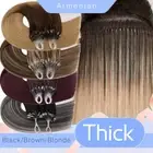 Micro Loop Hair Extensions Micro Beads Link Remy 9A Hair Full Head Balayage 24"