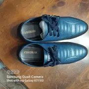 Cosidram Mens Dress Shoes, Blue and,black (Size 48) MENS 13-1/2?