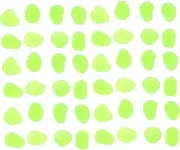 MUSISALY 100pcs Glow in The Dark Pebbles Garden Decor Luminous Stones for Fairy Garden