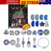 24pcs/Set Advent Calendar Christmas Countdown Calendar DIY Charm Bracelet MakiRO