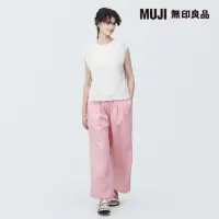 在飛比找momo購物網優惠-【MUJI 無印良品】女強撚網織法式袖針織衫(共4色)