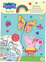 Peppa Pig Play Pack A4 Colouring Book & A5 Pad with Colouring Pencils