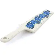 Polish Pottery Pie and Cake Server 10" Ceramika Artystyczna Blue Garland