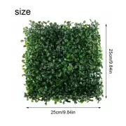 1x Artificial Plant Walls Foliage Hedge Grass Mat Greenery Panels Fence 25*25cm~