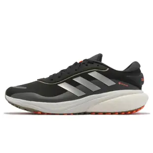 adidas 慢跑鞋 Supernova GTX M 男鞋 黑 銀 防水 運動鞋 Gore-Tex 愛迪達 GW9109