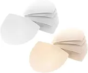 [SHERCHPRY] 6 Pairs Bra Inserts Pads White Bra Bras Without Underwire Bra Cup Inserts Wire Bra Bra