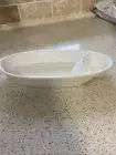 BIA Cordon Bleu Chip Dip Relish Plate Tray Oval Heavy White Porcelain New