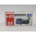 TOMICA NO.53 NISSAN DIESEL QUON MIXER CAR 水泥車 全新封膜未拆