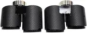 Compatible For BMW 3 Series 330i 330e 330d tip G20 G21 Exhaust tip Modification Carbon Fiber Muffler Tip Stainless Steel Nozzle(Carbon fibre matter)
