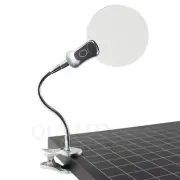 MAGNIFYING GLASS CLAMP ON TABLE DESK LAMP LED LIGHT MAGNIFIER JEWELERS TOOL COIN
