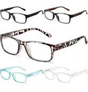 Gaoye Reading Glasses Men/Women, Eyeglasses, 4 Pack +1.25 Blue Light Filter