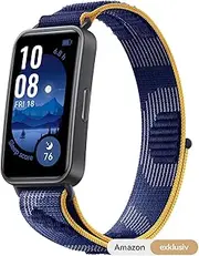 Huawei Band 9, Bluetooth, iOS & Android, up to 14 Days Battery Life, Comfortable wear, TruSleep 4.0, Scientific Sleep Tracking, 100 Training Modes, smartband, Blue Nylon