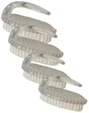 Fingernail Brush for Hygiene - Clear Plastic Nail Cleaning Brush, Gentle Exfoliation, Durable, Hand & Foot Care, with Handle for Easy Grip. Travel-Size Nail Cleaning Brush.Pack of 4
