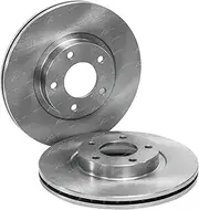 2 Front Disc Brake Rotors for Mazda 3 BK BL 4cyl 2.2L R2 2.3L L3 2.5L L5 2004 2005 2006 2007 2008 2009 2010 2011 2012 2013 2014