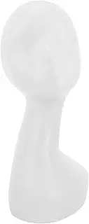 Women Mannequin Head Display for Wigs Hats Scarves Creative Art Model with Shoulder Abstract Design for Home Salon and Fashion Showcase