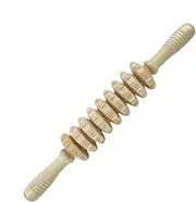 Wood Massage Tools - Nine-Wheeled Cellulite Massage Roller - Manuel Natural Massager Relaxing Accessories for Home, Travel, Dorm