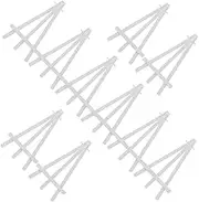 Anneome 10pcs Easel Picture Easel Stand Painting Holder Stand Display Rack for Painting Table Display Rack Poster Holder White Plastic