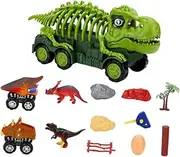 Kisangel 1 Set Educational Simulation Dinosaur Car for Inertia Driven Game Slide Cars Friendly Design Safe Materials Enhances Hands Skills and Imagination