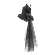 Steampunk Top Hat Dance Hat Feather Headpiece for Masquerade Party Halloween