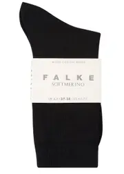 Falke Soft Merino Wool-blend Socks - Black - 2 2