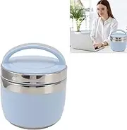SustVita Insulated Lunch Container, 1.5L Vacuum Lunch Box with Leakproof Design, Stainless Steel Food Jar for Hot Soup and Meals, Nice for School and Office (Blue)
